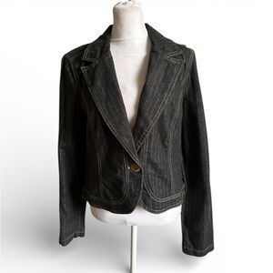 DKNY JEANS Long Sleeves black jacket size L